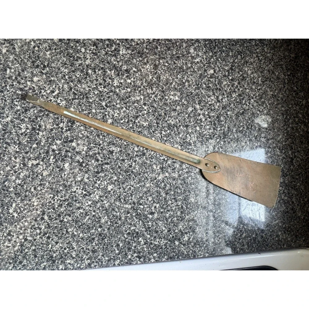 Vintage Solid Copper Utensil Spatula With‎ Hook Made In Korea